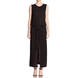 A.L.C. Black drawstring maxi dress